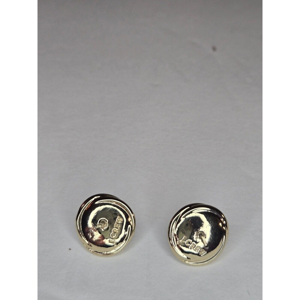 J Crew Gold Tone Post Earrings Faux Pearls - Picture 5 of 9